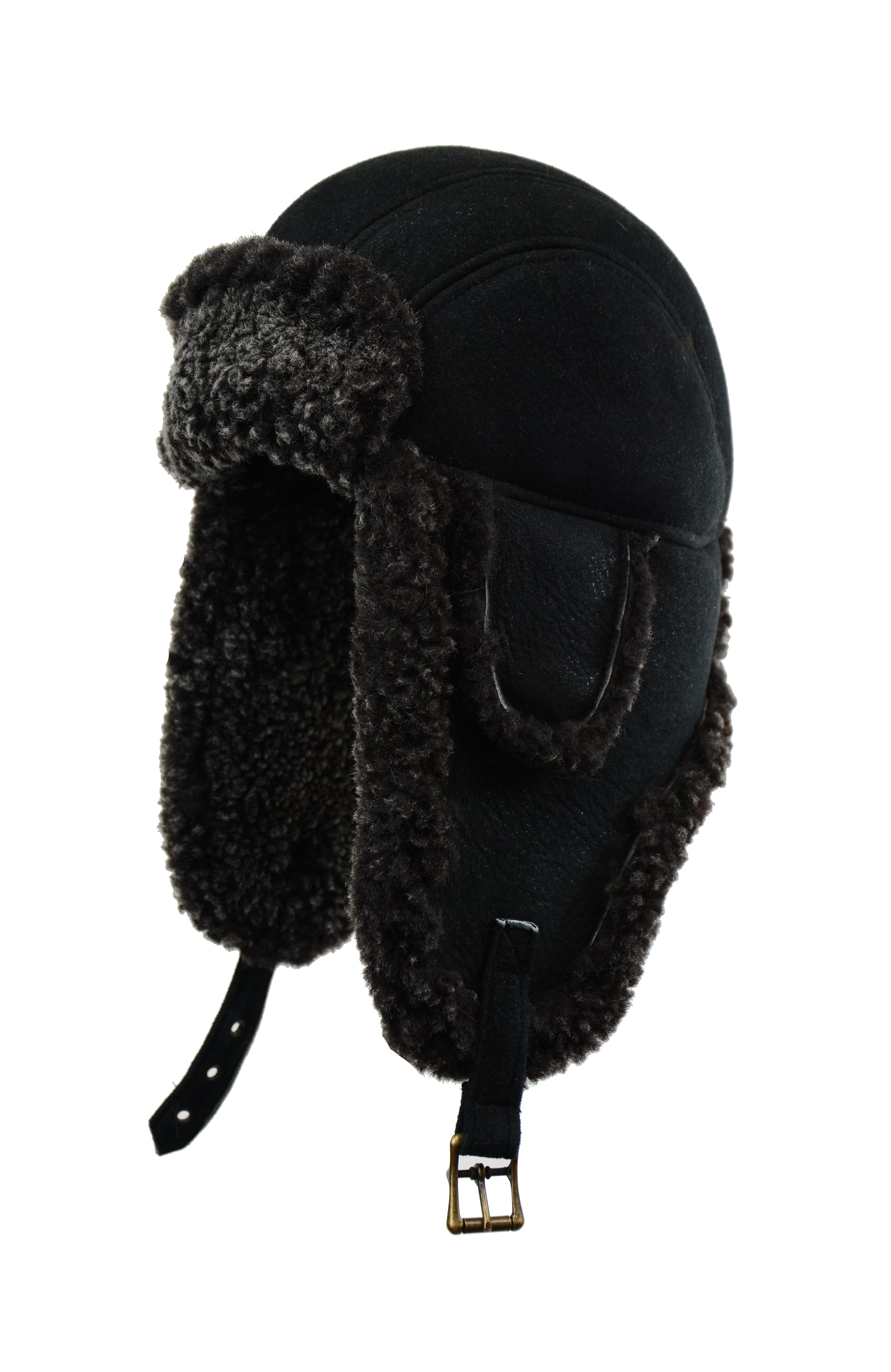 CROWN SHEARLING AVIATOR FROSTED BLACK