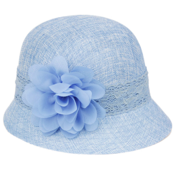 - Linen The Mike Hatter Cloche Hat
