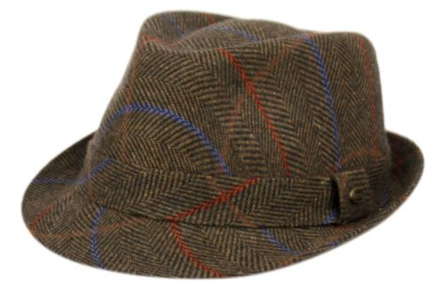 Tweed Herringbone Fedora