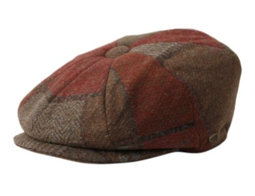 The Wool Patchwork Newsboy Cap
