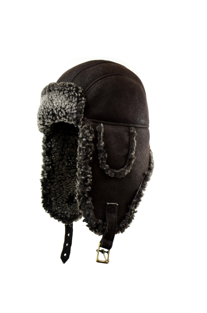CROWN SHEARLING AVIATOR FROSTED BROWN