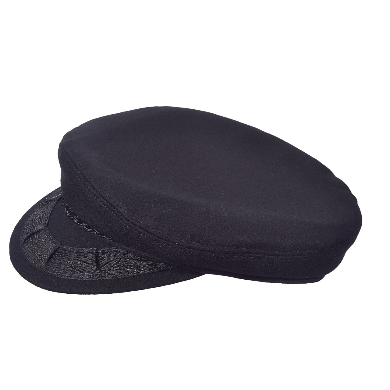 Black wool cheap greek fisherman's cap