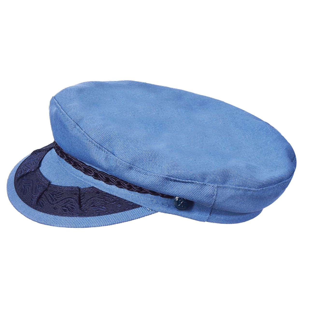 VTG Blue Denim Authentic Greek Fisherman's Cap HAT - Depop