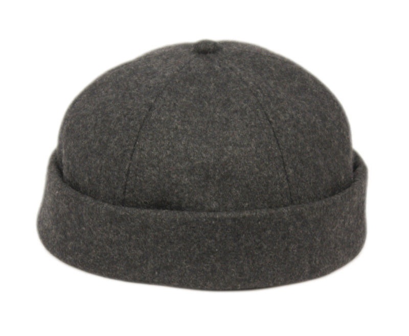 The Wool Dockman Skull Cap One Size Fits Most / Charcoal