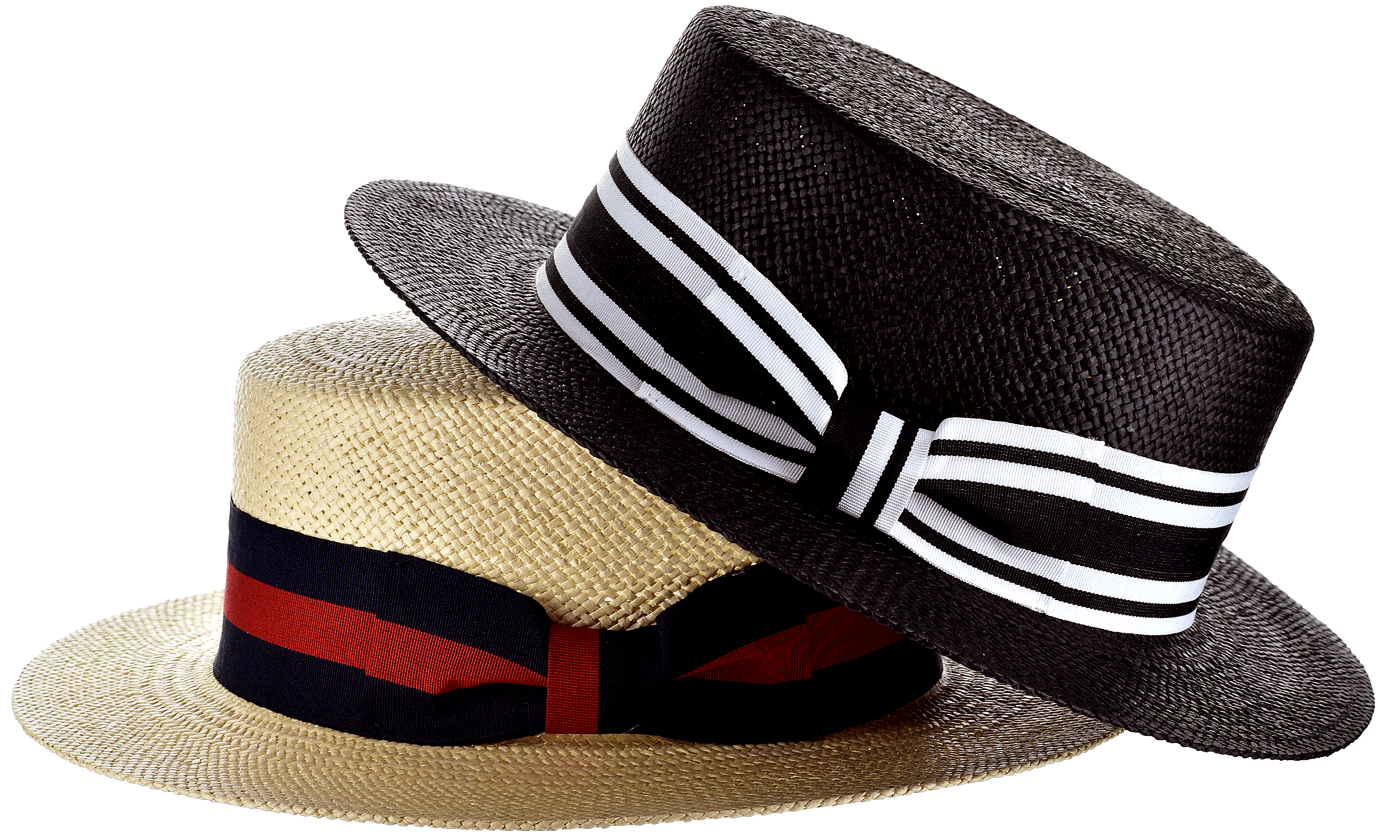 White top boater hat