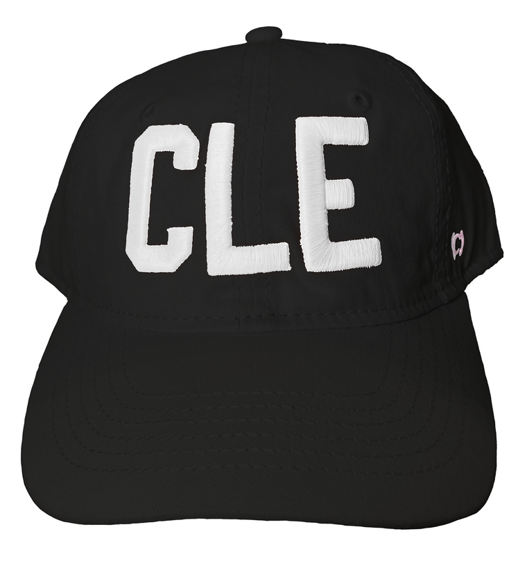 The CLE Baseball Cap - Black/White