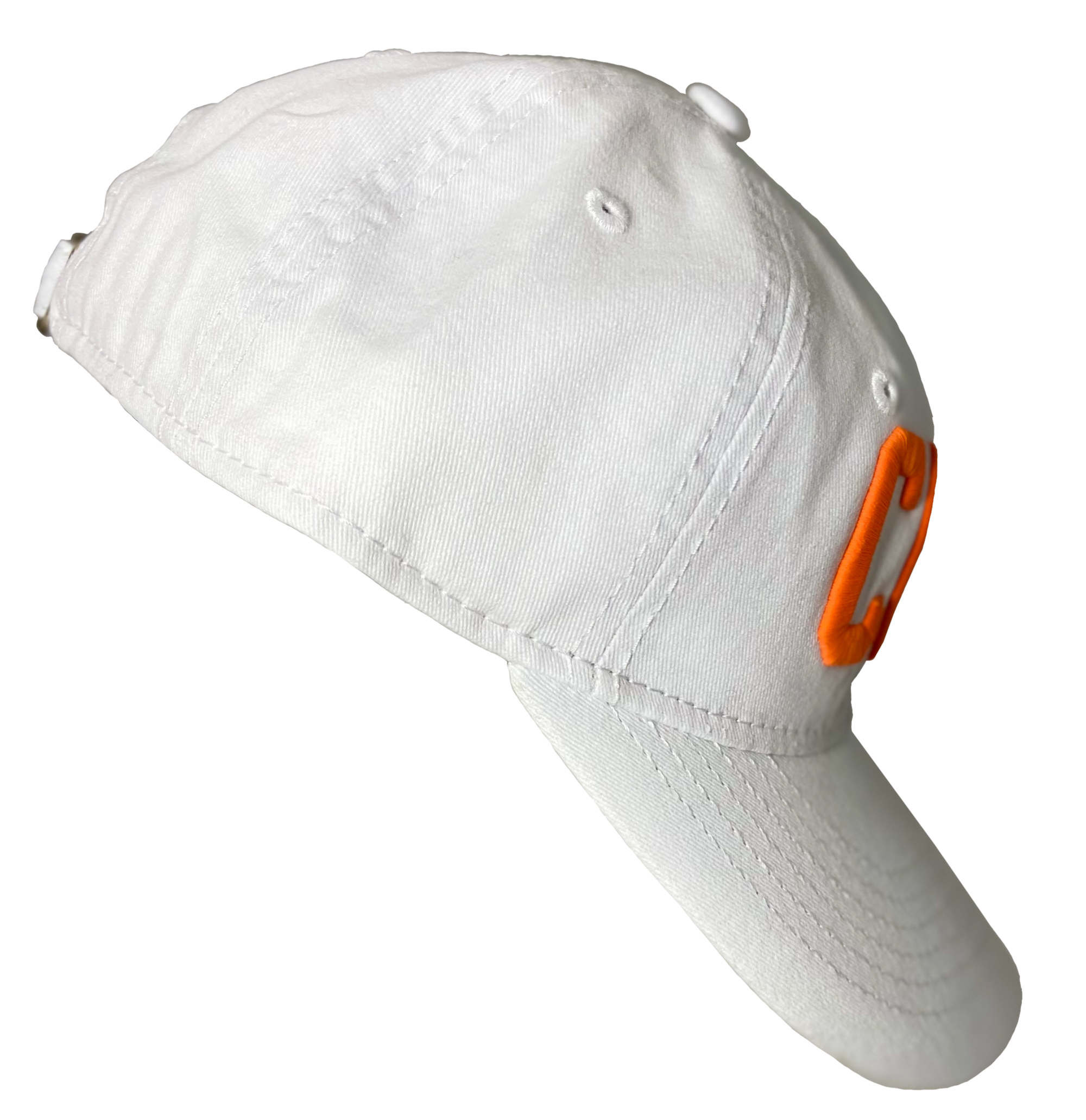 The CLE Baseball Cap - White/Orange