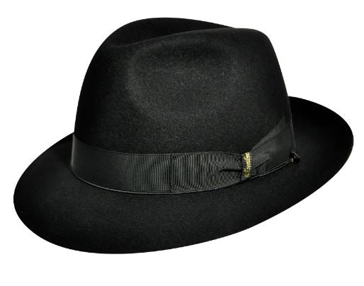 Sombrero Fedora Plegable De Lana 100%, Hecho En Italia, Ala Ancha, Impermeable - Estilo Clásico Y Elegante