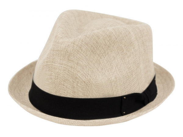 Linen Cotton Fedora Hat S/M / Natural