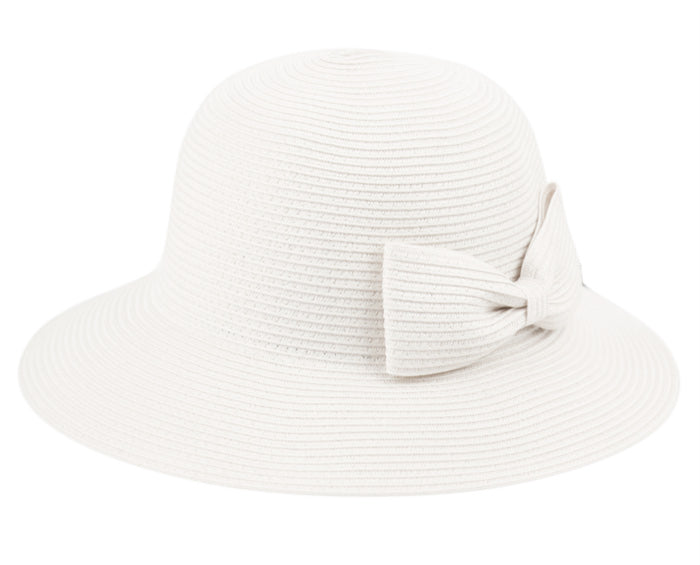 Packable Poly Braid Bucket Sun Hat One Size Fits Most / White