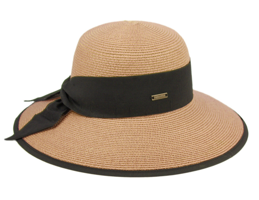 Straw Sun Floppy Hat One Size Fits Most / LT Brown