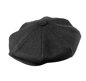 WOOL NEWSBOY BLACK