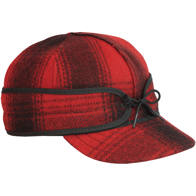 ORIGINAL STORMY KROMER CAP RED/BLACK PLAID