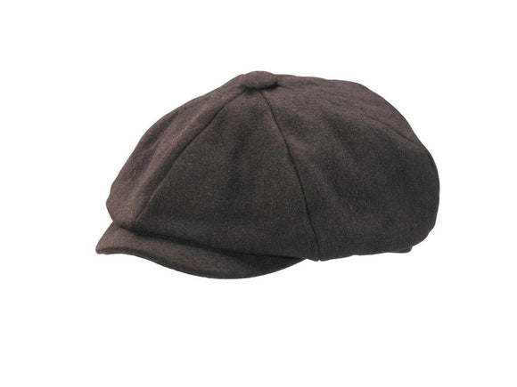 STEFENO CONNER CASHMERE NEWSBOY EARFLAPS CHARCOAL